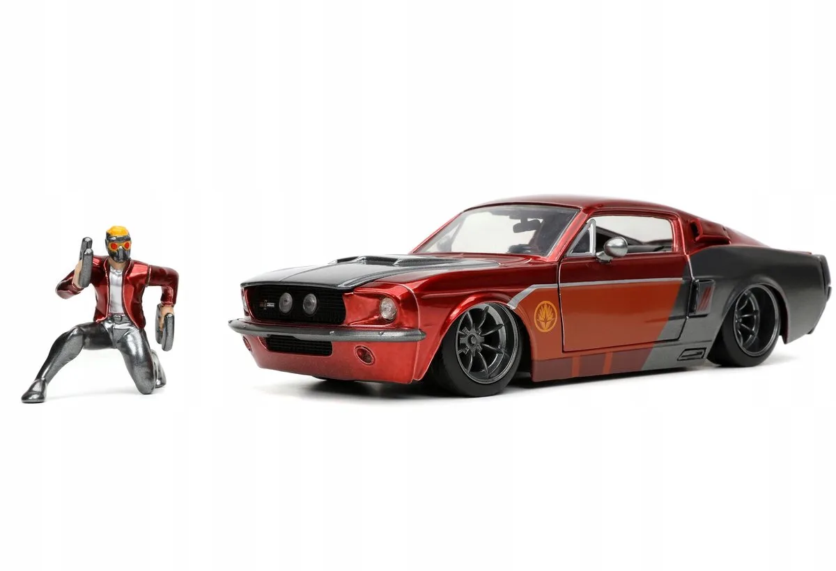 Jada 1:24 Shelby GT500 + Star-Lord Figuur - Guardians of the Galaxy de Jada Toys – photo du produit