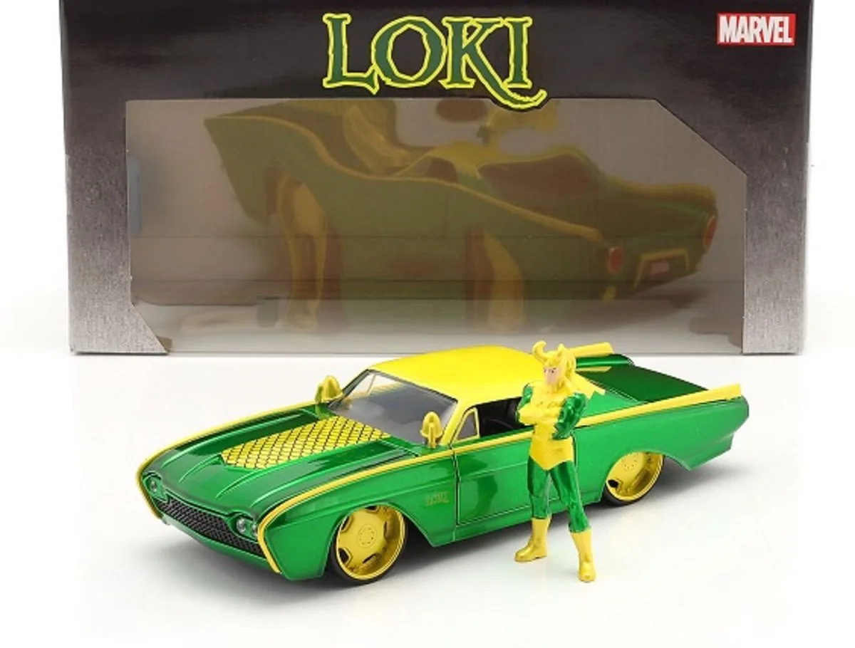 Jada LokiFord Thunderbird von Jada Toys in Grün, Gelb – Produktfoto