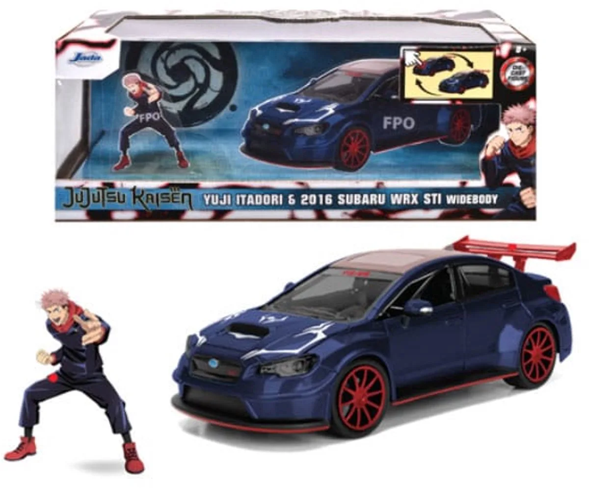 Jujutsu Kaisen Diecast Model 1/24 2016 Subaru WRX STI Vehicles de Jada Toys en Multicolore – photo du produit