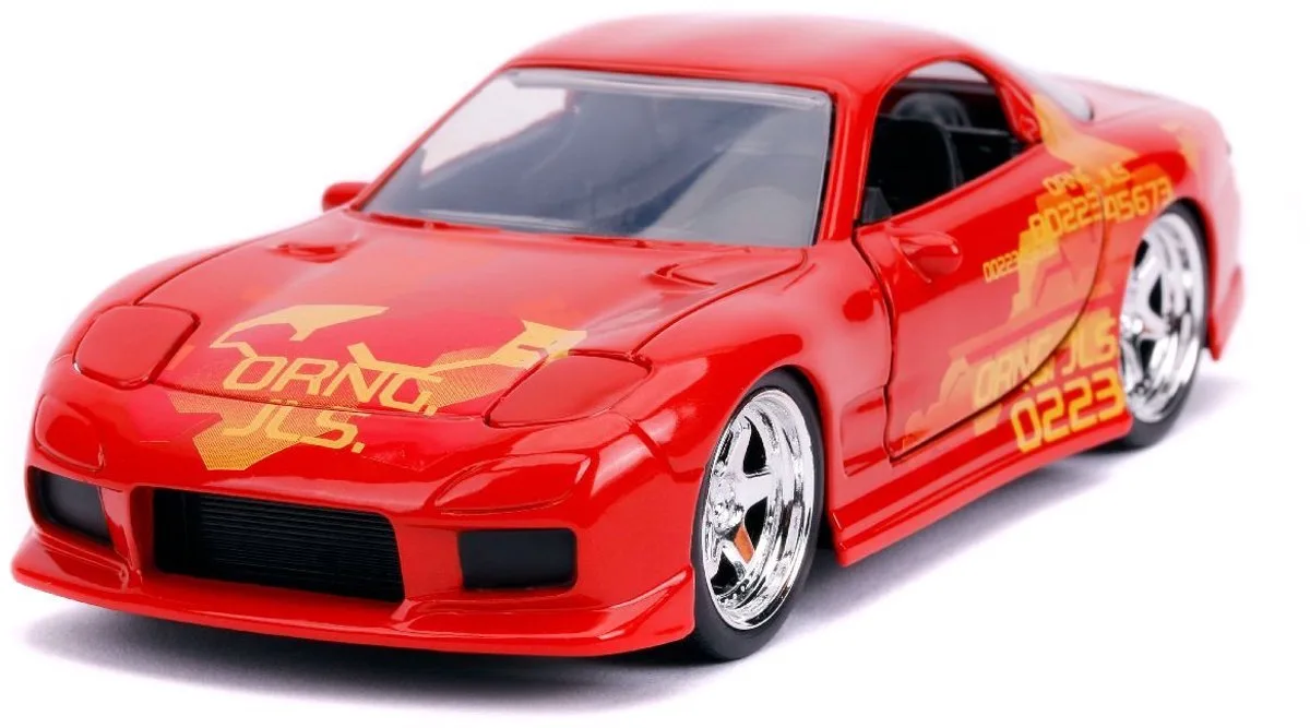 Mazda RX7 modelauto 2 Fast 2 Furious 1:32 Fast and Furious Jada Toys van Jada Toys in Oranje – productfoto