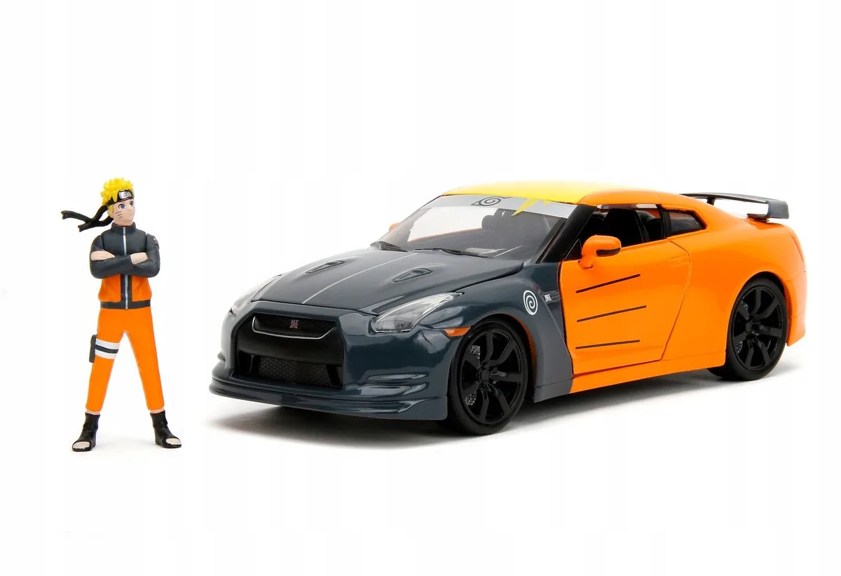 Naruto Shippuden Nissan GT-R R35 1:24 met Naruto Figuur fra Jada Toys – produktbillede