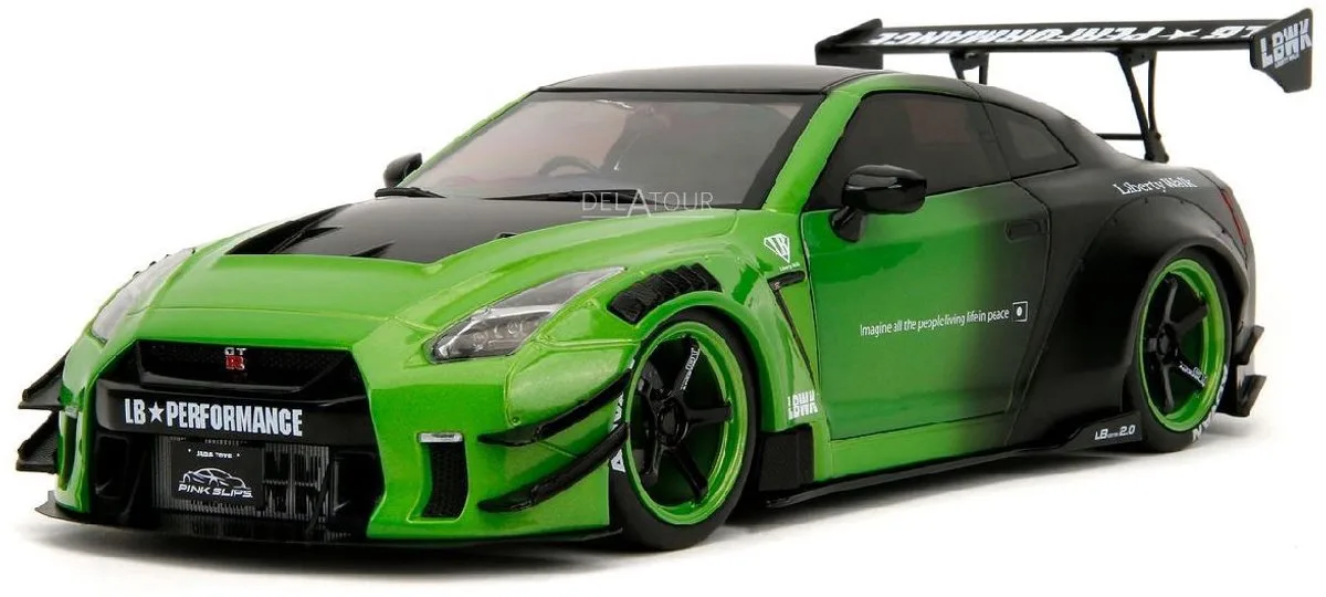 Nissan GT-R R35 Liberty Walk Body Kit 2.0 Green Jada de Jada Toys en Vert – photo du produit