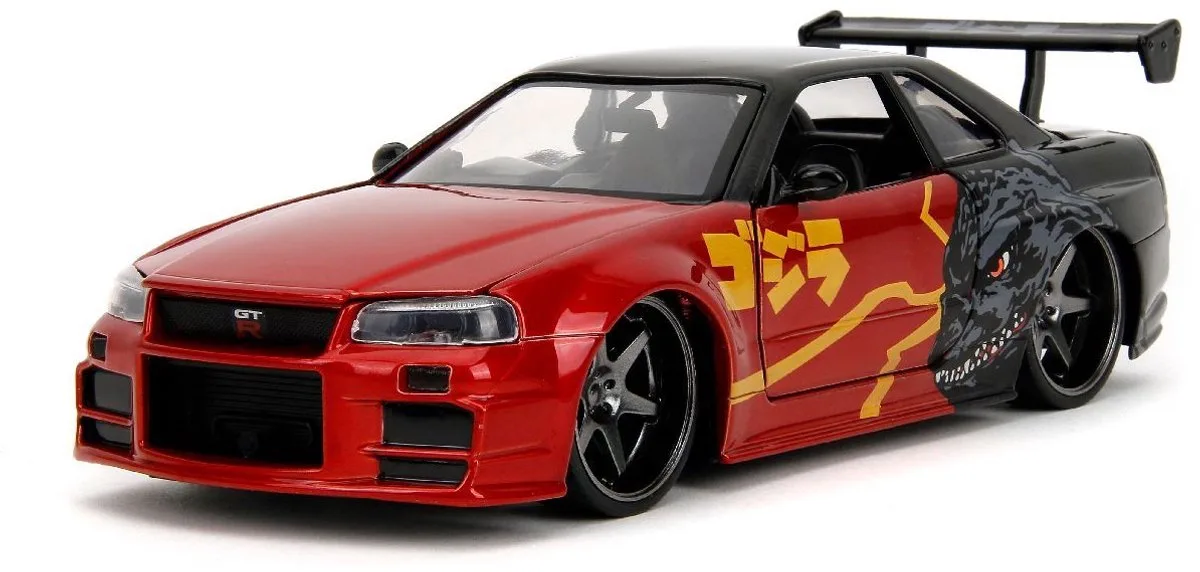 Nissan Skyline GT-R R34 Godzilla van Jada Toys in Meerkleurig – productfoto