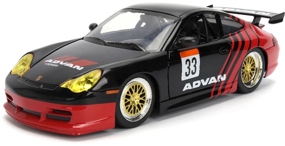 Porsche 911 996 RS Advan de Jada Toys en Noir – photo du produit