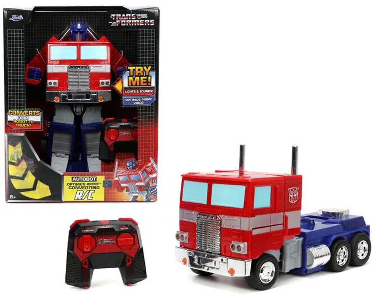 RC auto Optimus Prime Converting - transformeer auto naar robot - afstandbediening van Jada Toys in Meerkleurig – productfoto