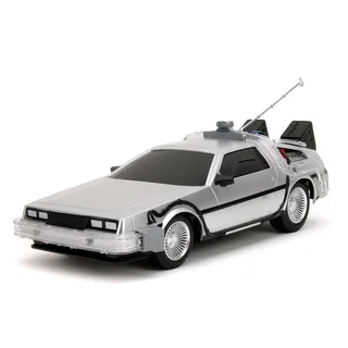 RC Back to the Future Time Machine 1:16 - 9334627314R00 de Jada Toys en Gris – photo du produit 2 sur 6