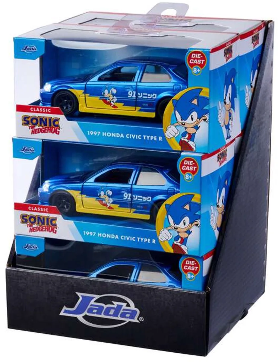 Sonic 1997 Honda Civic Type-R 132 von Jada Toys in Mehrfarbig – Produktfoto