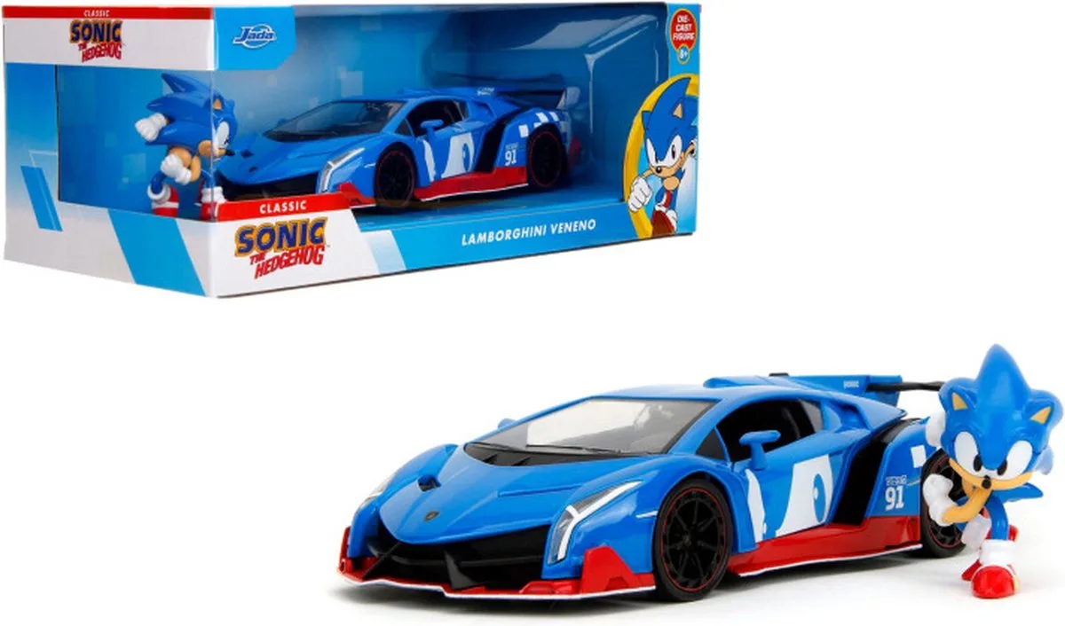 Sonic Lamborghini Veneno Kant-en-klaar model Personenauto (model) van Jada Toys in Kleurloos – productfoto
