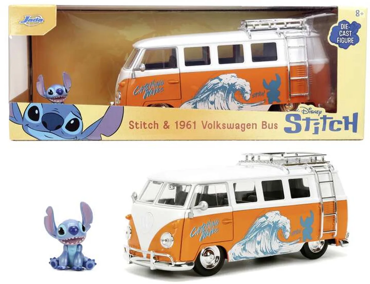 Stitch 1961 VW Bus 1:24 - 9336340314R01 van Jada Toys in Meerkleurig – productfoto