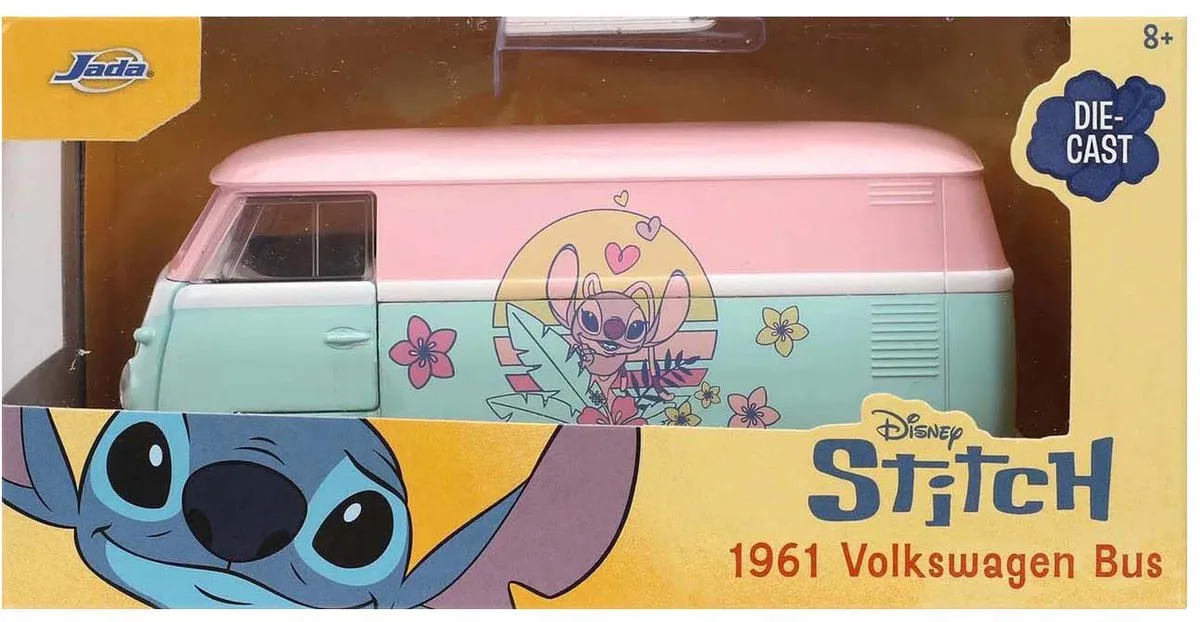 Stitch Angel VW Bus 1:33 van Jada Toys in Meerkleurig – productfoto