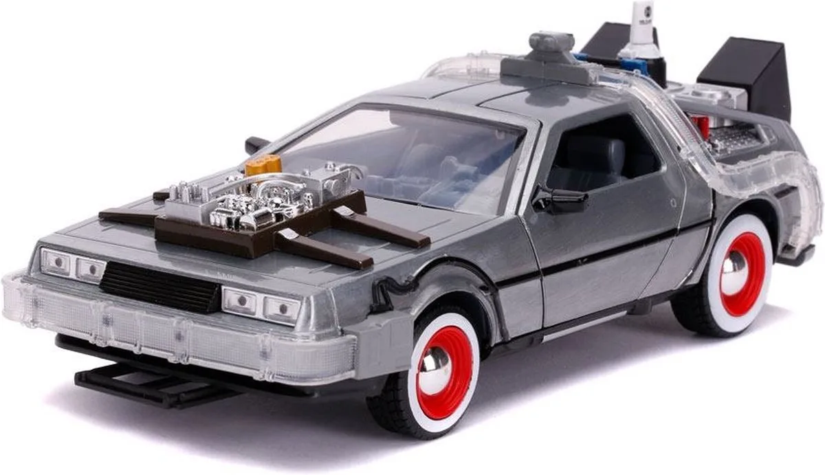 Toys 1/24 DeLorean "Back to the Future part III" met werkende lichten by Jada Toys in Grey – product photo
