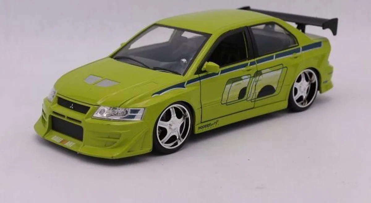 Toys 1/24 Mitsubishi Lancer EVO VII uit de film 2Fast2Furious by Jada Toys in Green – product photo