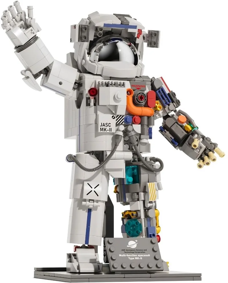 JK9106 Astronaut Ruimtevaarder bouwset | Artemis Space Wars Expert modelbouw | Classic Creator STEM ideas speelgoed bouwpakket voor kinderen & volwassenen | Technic nasa star robot | Geschikt voor lego | Bouwdoos met 900 bouwstenen de Jaki en Astronaut Discovery, 900 bouwblokken – photo du produit