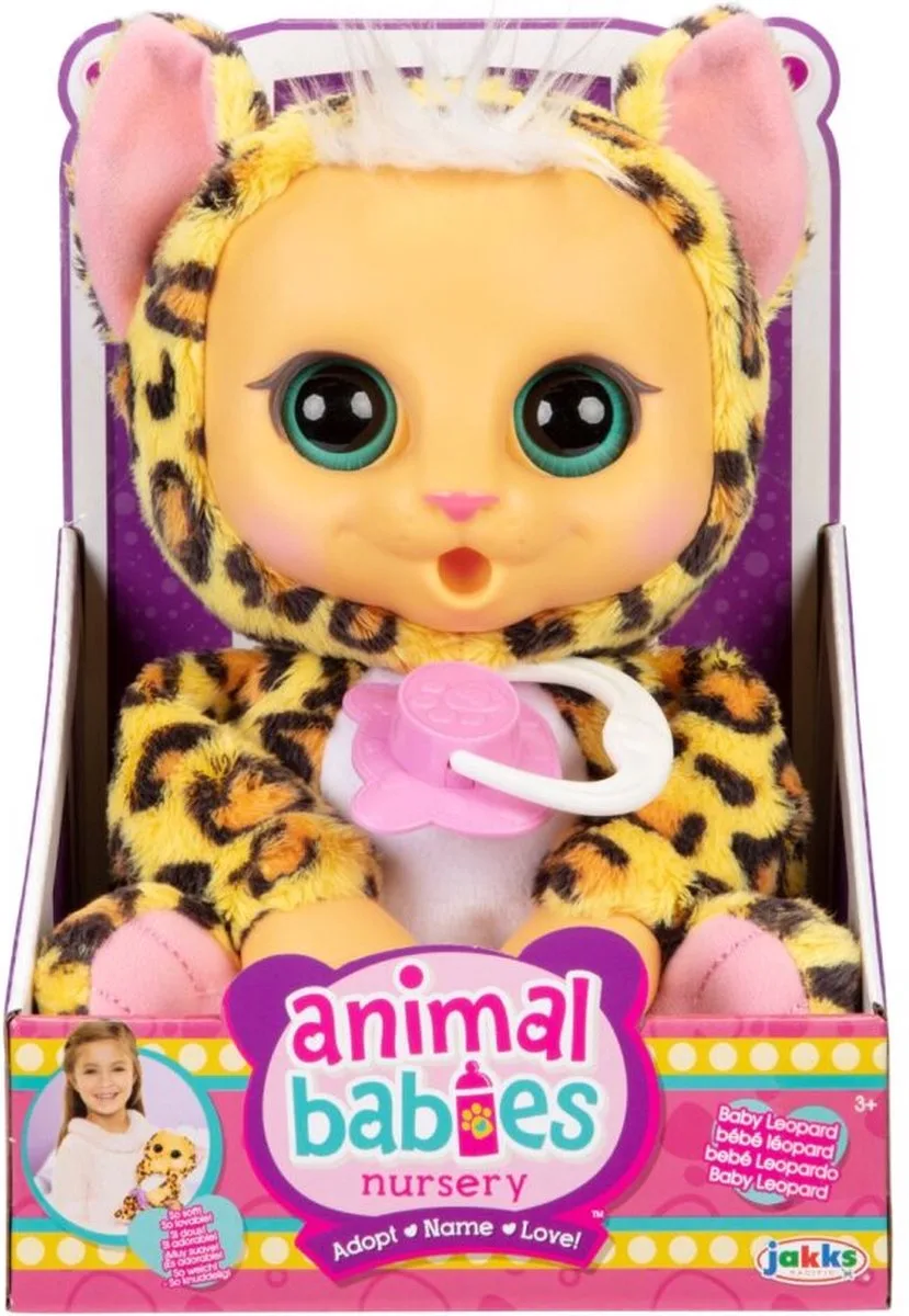 Animal Babies Luipaard + Geluid de Jakks Pacific en Multicolore – photo du produit