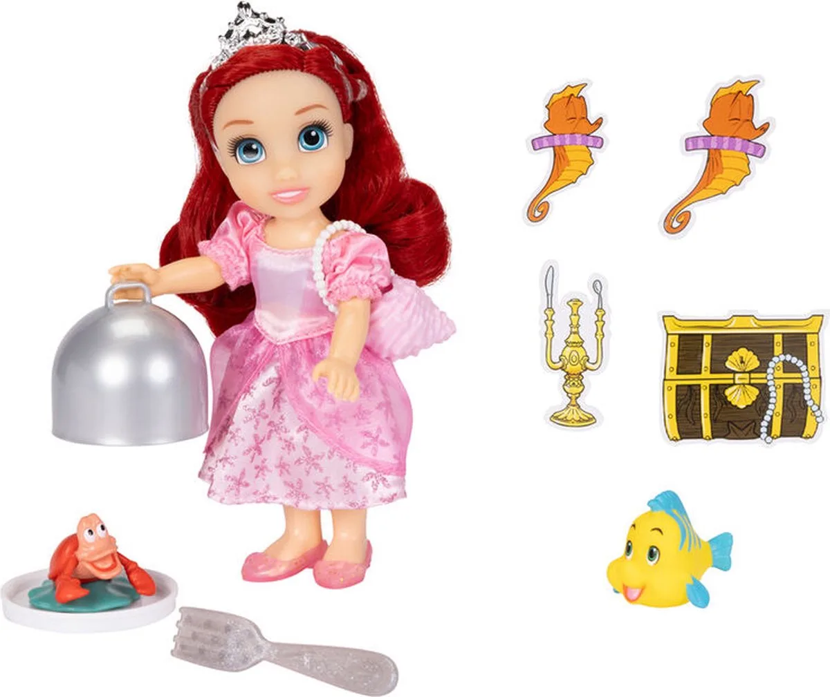 DISNEY DE KLEINE ZEEMEERMIN LAND EN ZEE ARIEL POP 15 CM van Jakks Pacific in Meerkleurig – productfoto