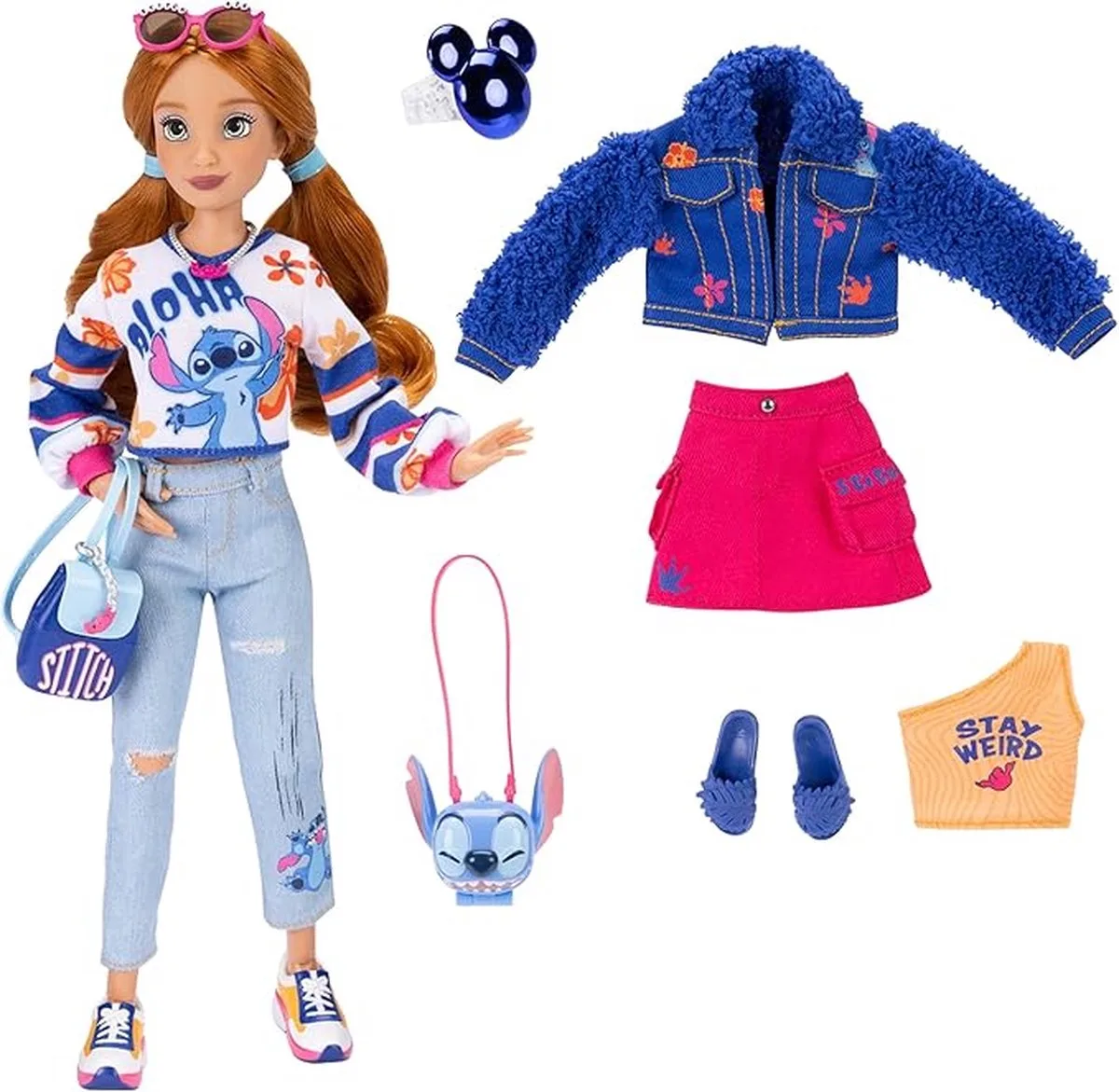 DISNEY ILY MODEPOPPEN GEÏNSPIREERD DOOR STITCH fra Jakks Pacific i Blå – produktbillede