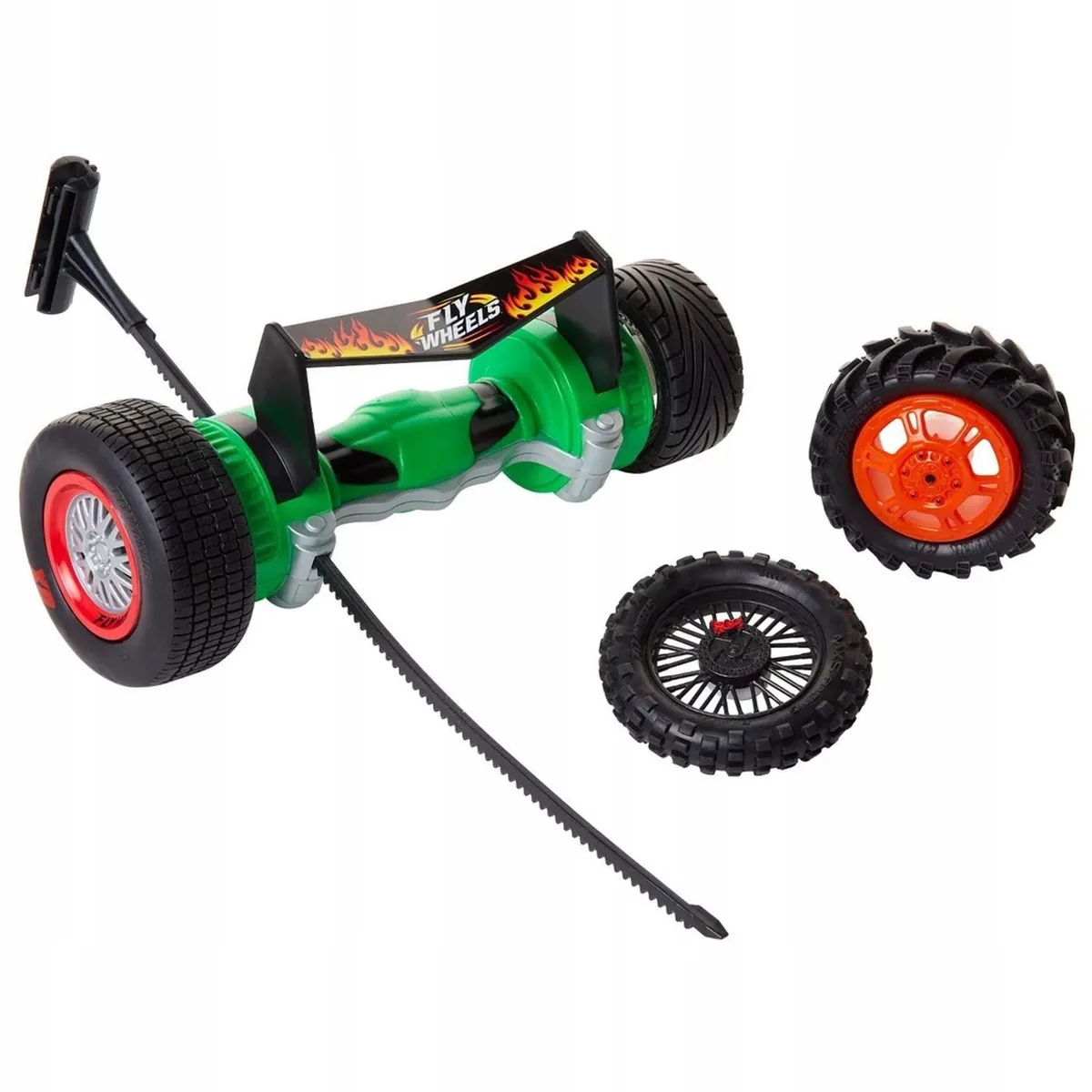 Fly Wheels 4 Banden & Lanceerder Set - Groen de Jakks Pacific – photo du produit