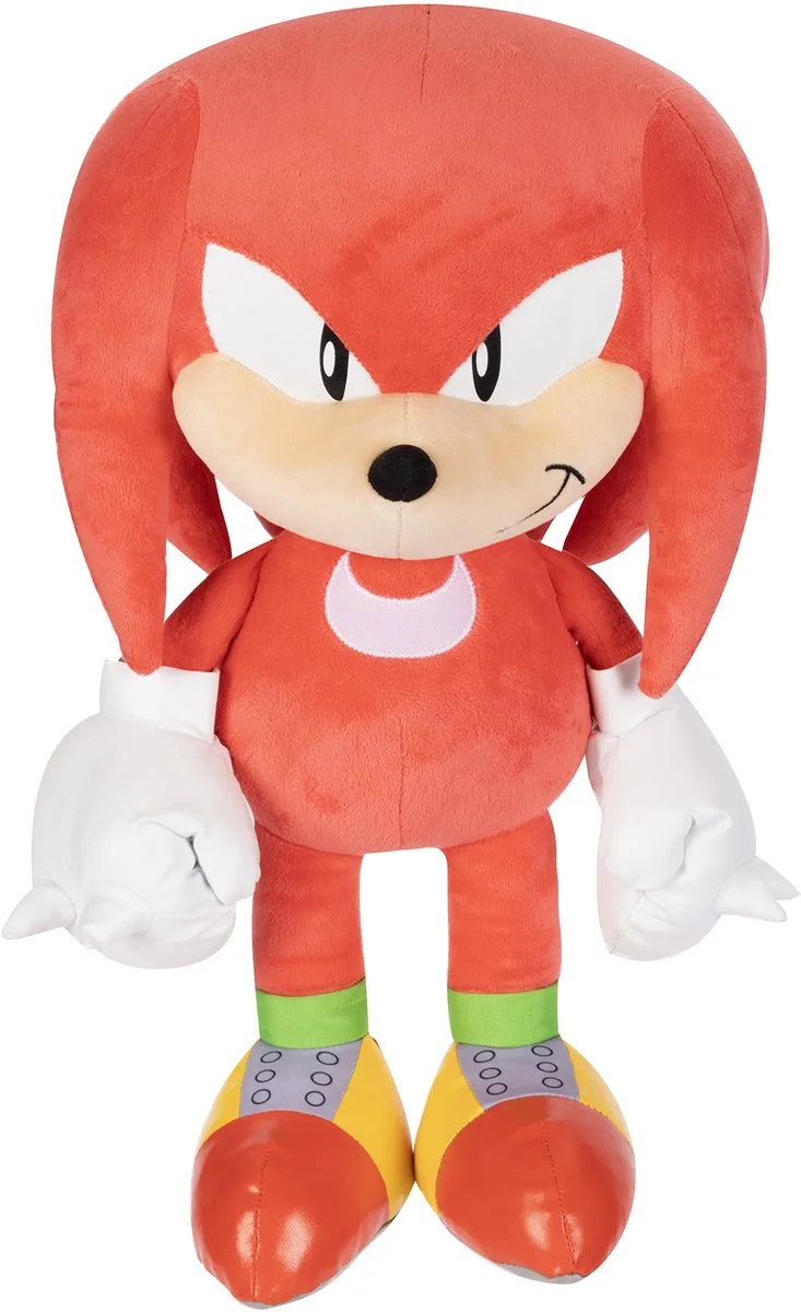 SONIC - JUMBO PLUCHE KNUCKLES FIGUUR, 50CM van Jakks Pacific in Rood – productfoto