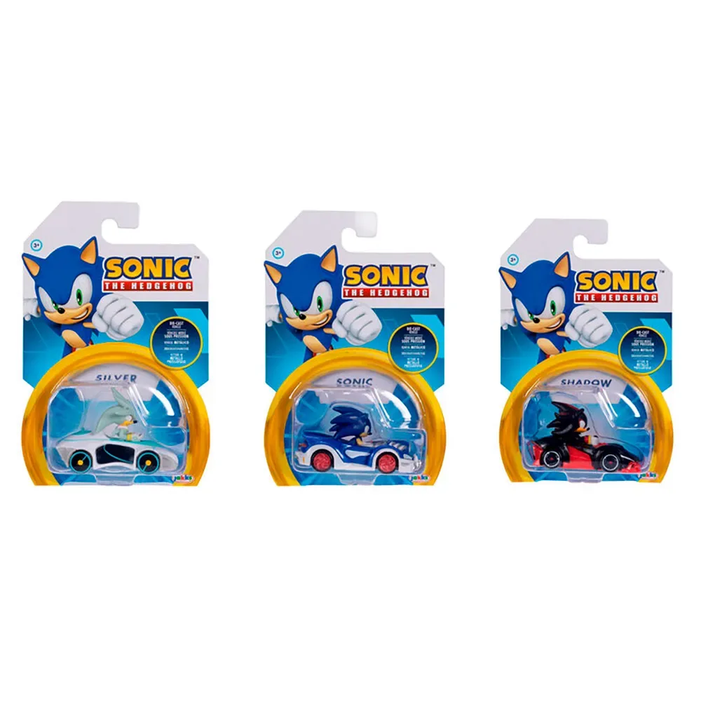 Sonic Mini-fahrzeuge Serie 7 3 Zufällige Modelle Sortiert von Jakks Pacific – Produktfoto