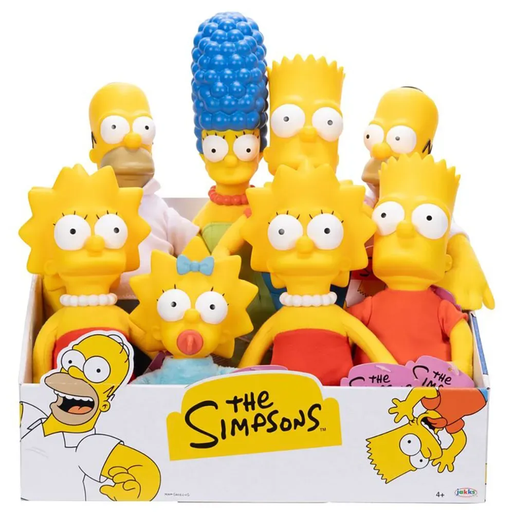 The Simpsons teddybeer assorti van Jakks Pacific – productfoto
