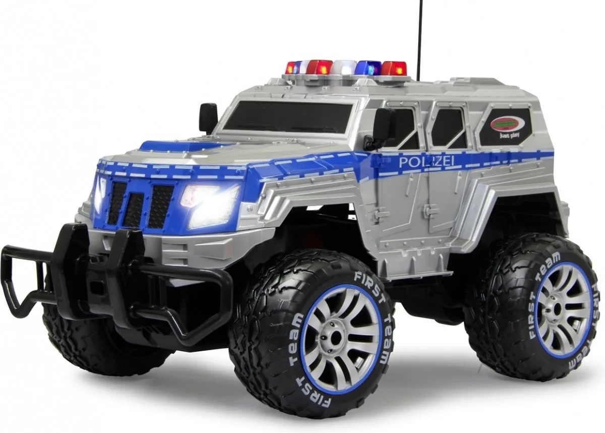 Gepantserde Jeep Polizei 27 Mhz 1:12 by Jamara in Silver – product photo