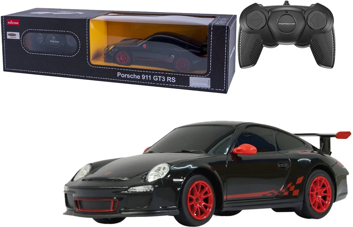Porsche GT3 RS 1:24 - Bestuurbare auto van Jamara in Zwart – productfoto