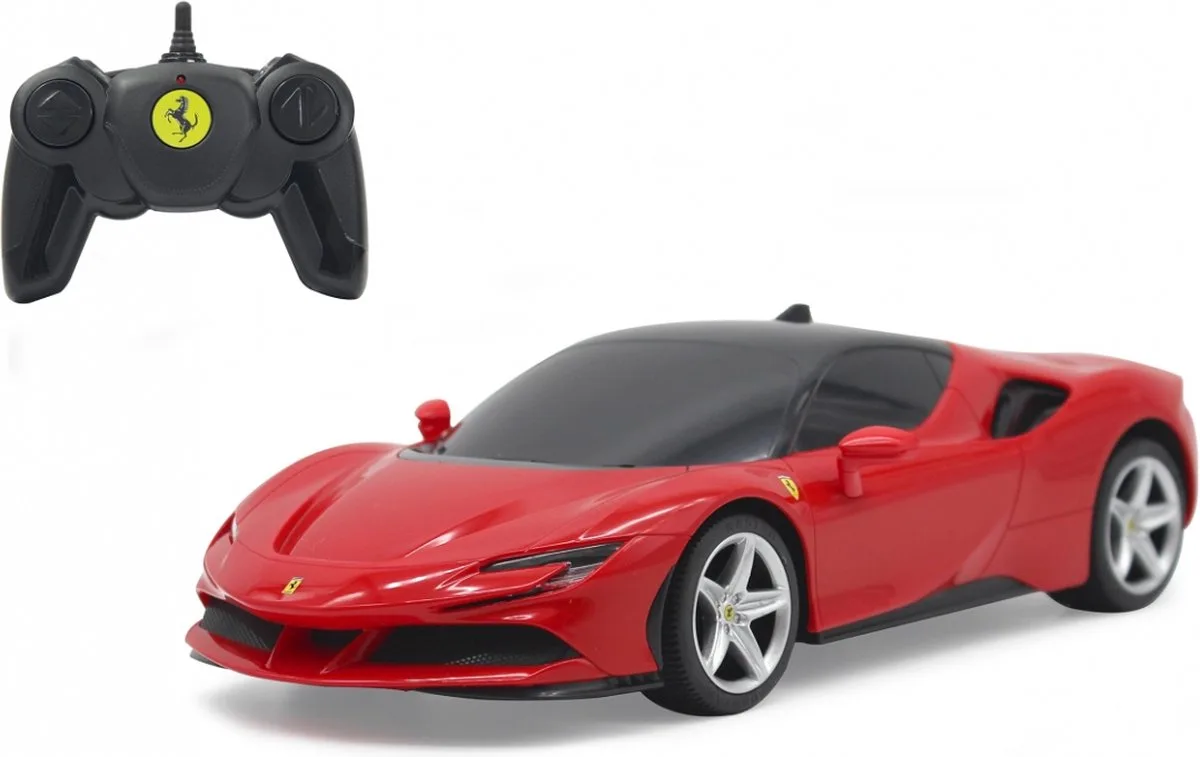 Rc Auto Ferrari Sf90 Stradale 16,5 Cm 2-delig von Jamara in Rot – Produktfoto