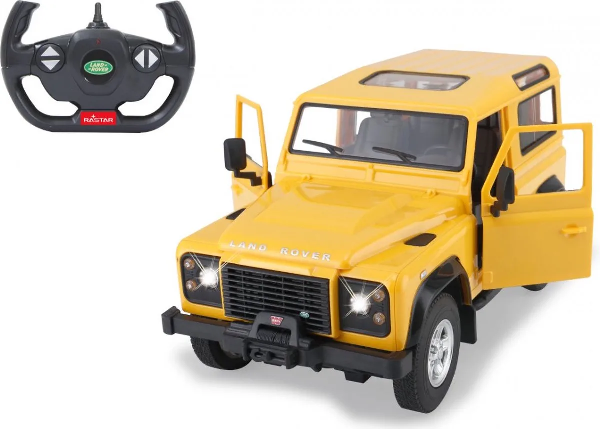 Rc Auto Land Rover Defender 29 Cm 1:14 2-delig by Jamara in Yellow – product photo