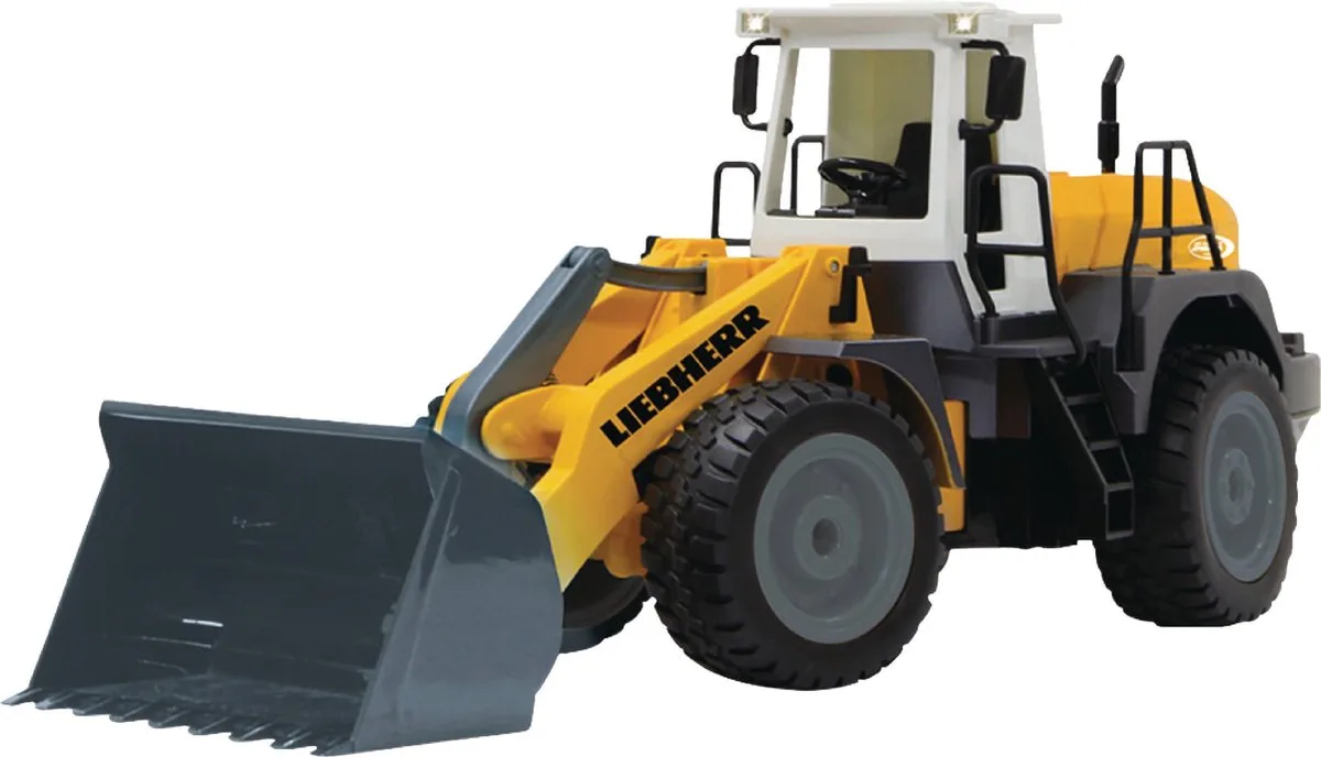 RC voertuig - 405007 RC Wiellader Liebherr 564 RC Model Kant en Klaar - 1:20 von Jamara in Schwarz, Gelb – Produktfoto