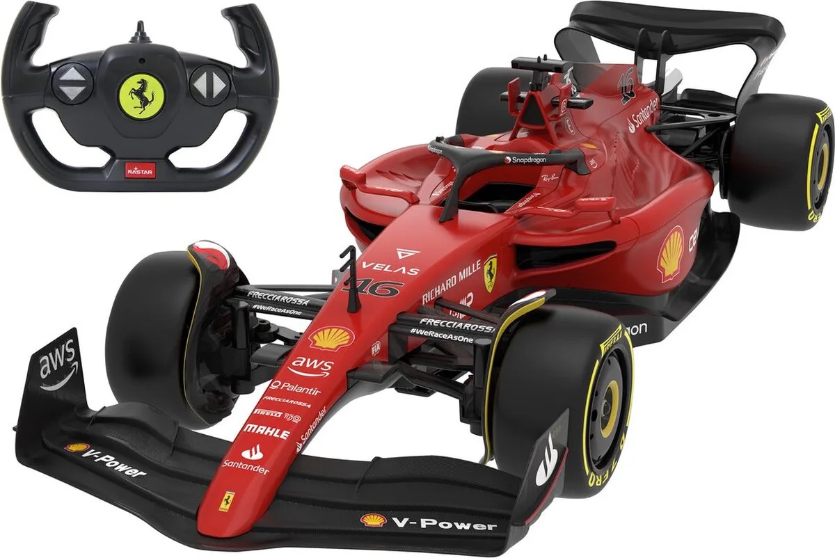 RC voertuig Auto - 402105 RC Ferrari F1-75 - RC Model Kant en Klaar - 1:12 Bestuurbare Auto van Jamara in Rood – productfoto
