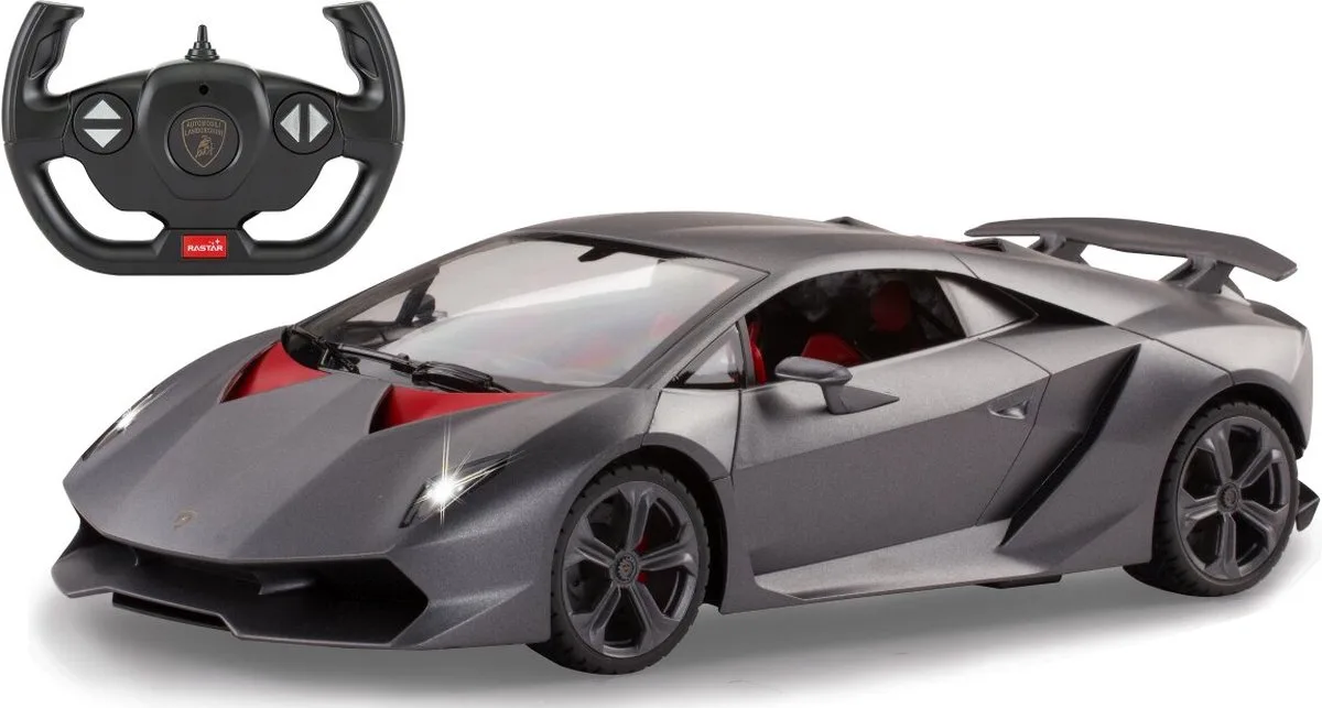 RC voertuig Auto - 402112 RC Sport Auto Lamborghini Sesto Elemento - 2,4GHz RC Model Kant en Klaar - 1:14 Bestuurbare Auto by Jamara in Grey – product photo
