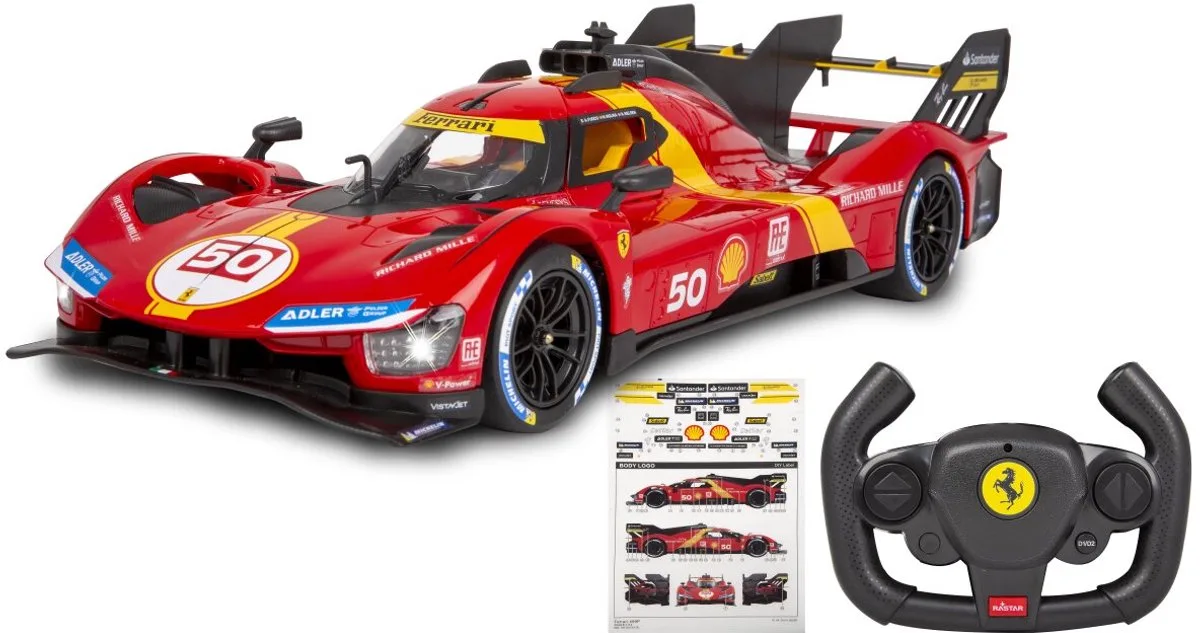 RC voertuig Auto - 402170 RC Sport Auto Ferrari 499P - 2,4GHz RC Model Kant en Klaar - 1:14 Bestuurbare Auto de Jamara en Rouge – photo du produit