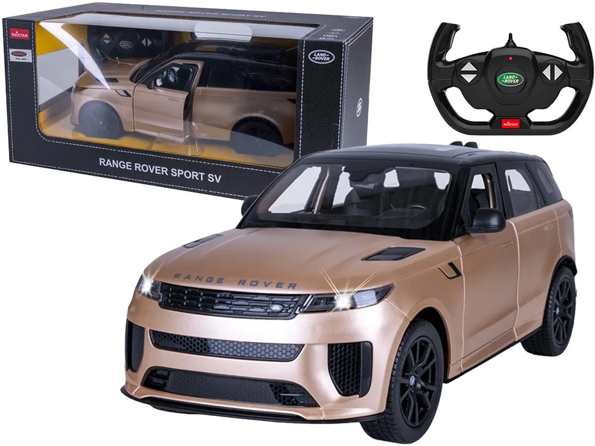 RC voertuig Auto - 402244 RC Auto - Range Rover Sport SV met Handmatig Te Openen Deuren - 2,4GHz RC Model Kant en Klaar - 1:14 Bestuurbare Auto von Jamara in Gold – Produktfoto