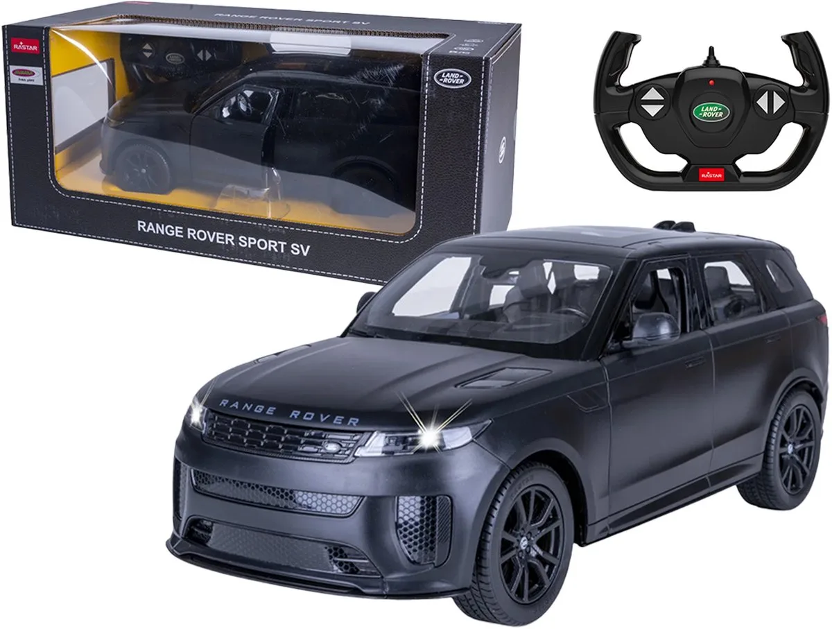 RC voertuig Auto - 402245 RC Auto - Range Rover Sport SV met Handmatig Te Openen Deuren - 2,4GHz RC Model Kant en Klaar - 1:14 Bestuurbare Auto by Jamara in Black – product photo