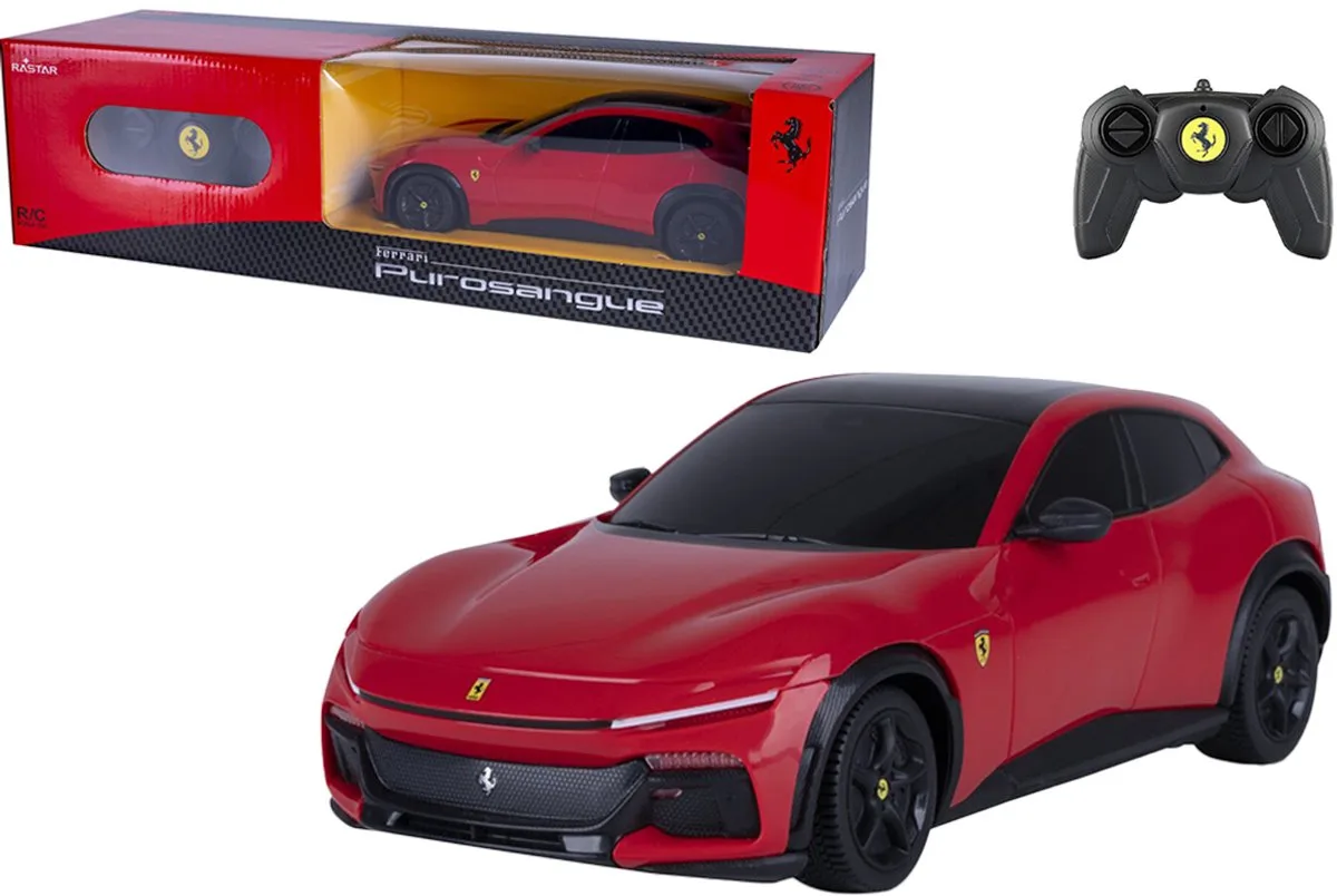 RC voertuig Auto - 402255 RC Auto - Ferrari Purosangue - 2,4GHz - RC Model Kant en Klaar - 1:24 Bestuurbare Auto de Jamara en Rouge – photo du produit
