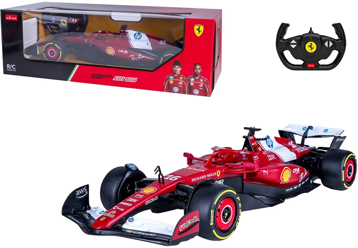 RC voertuig Auto - 402259 RC Auto - Ferrari SF-25 - 2,4GHz - Formule 1 Auto RC Model Kant en Klaar - 1:25 Bestuurbare Auto van Jamara in Rood – productfoto