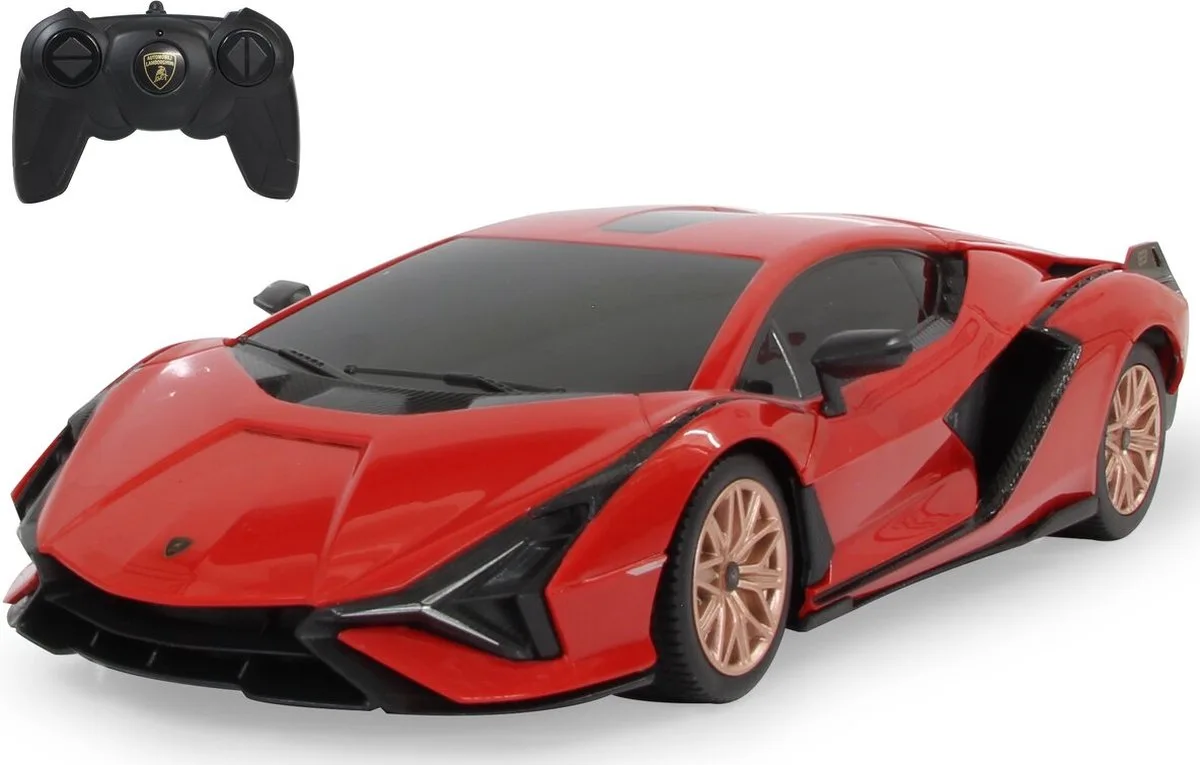 RC voertuig Auto - 403126 RC Auto Lamborghini Sian FKP - RC Model - 2,4GHz - tot 9 km/u - 1:24 de Jamara en Rouge – photo du produit