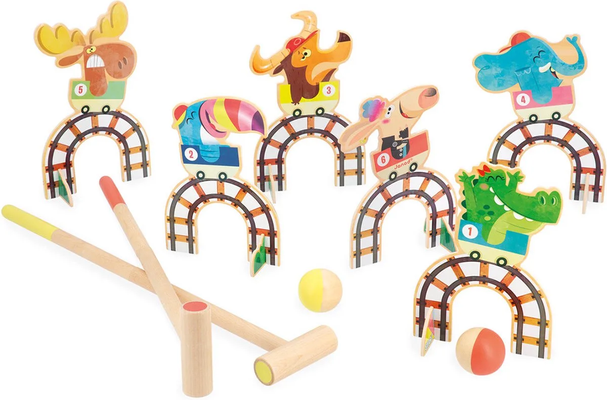 Applepop - Croquet achtbaan spel by Janod – product photo