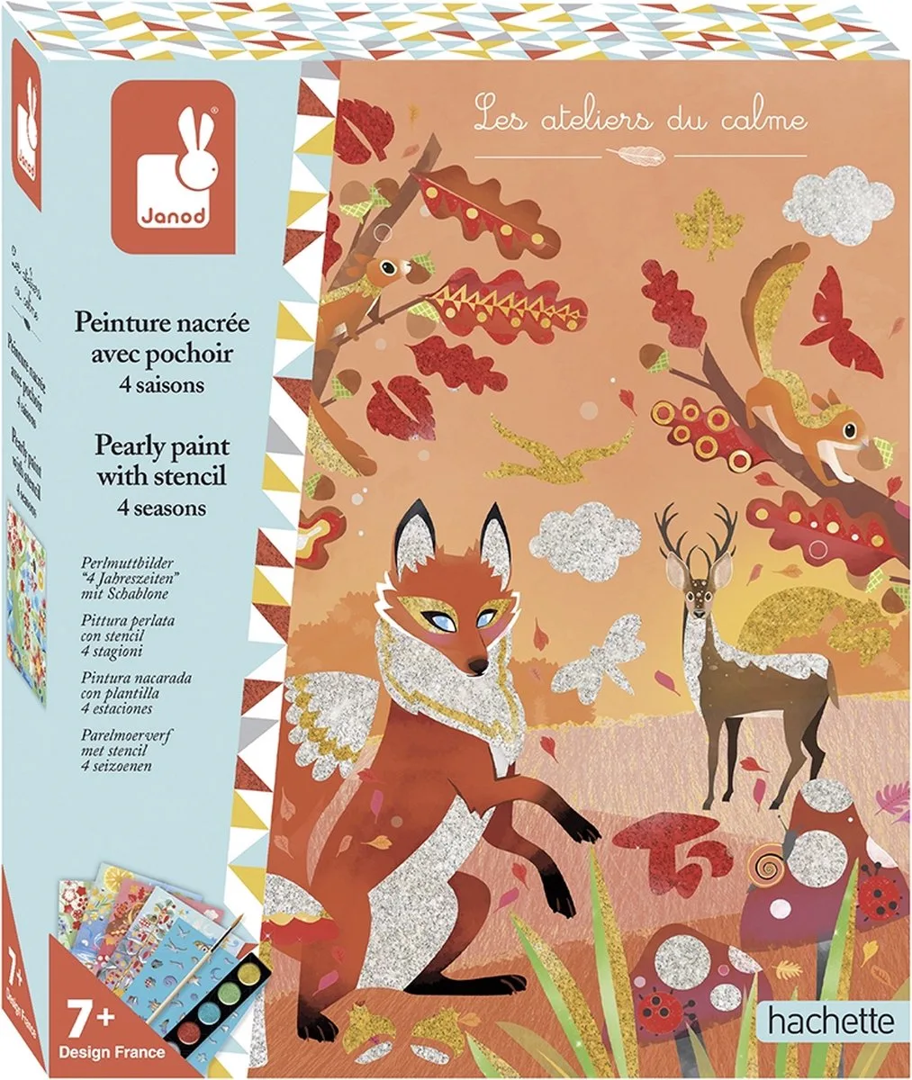 Atelier - 4 seizoenen parelmoer verfset by Janod in Multicolour – product photo