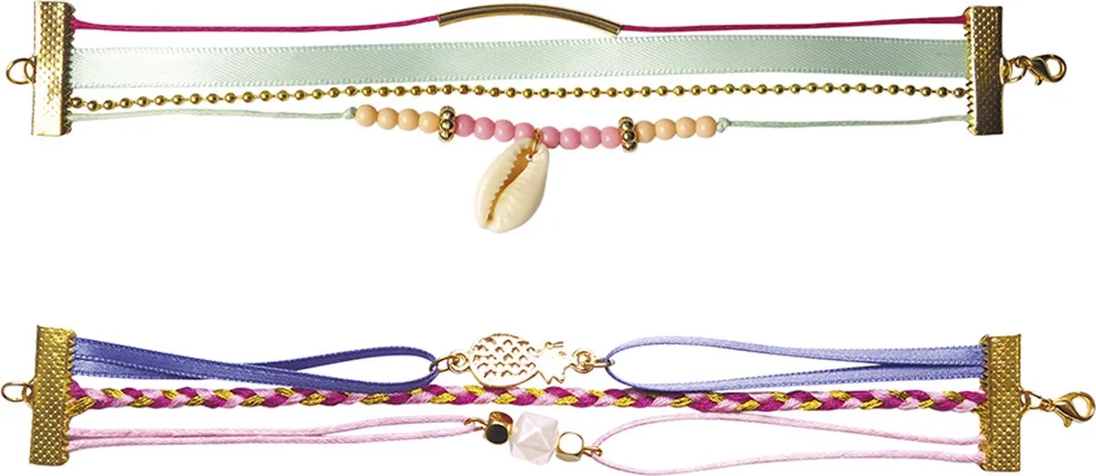 Atelier - Bijoux sieraden maken - Bohemian armbandjes by Janod in Multicolour – product photo
