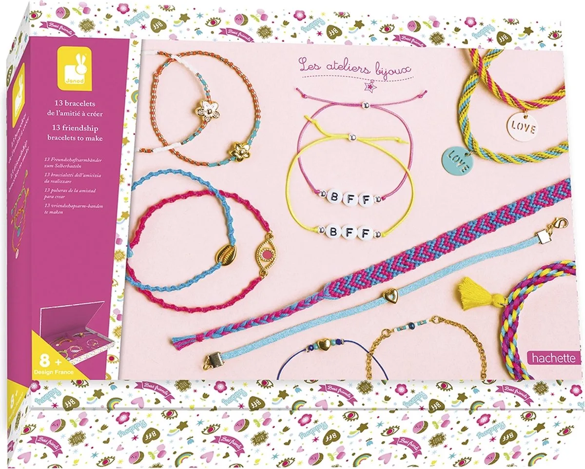 Janod 13 Bracelets D´amitié à Créer de Janod en Multicolore – photo du produit