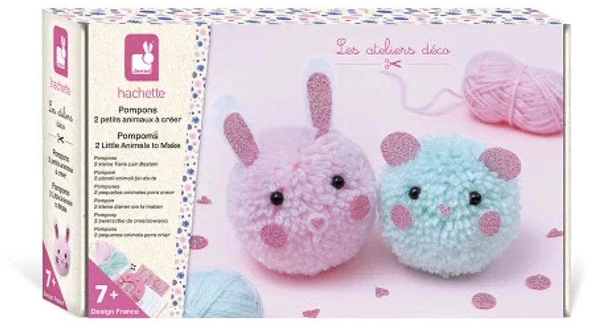 Pompons De Petits Animaux de Janod en Multicolore – photo du produit
