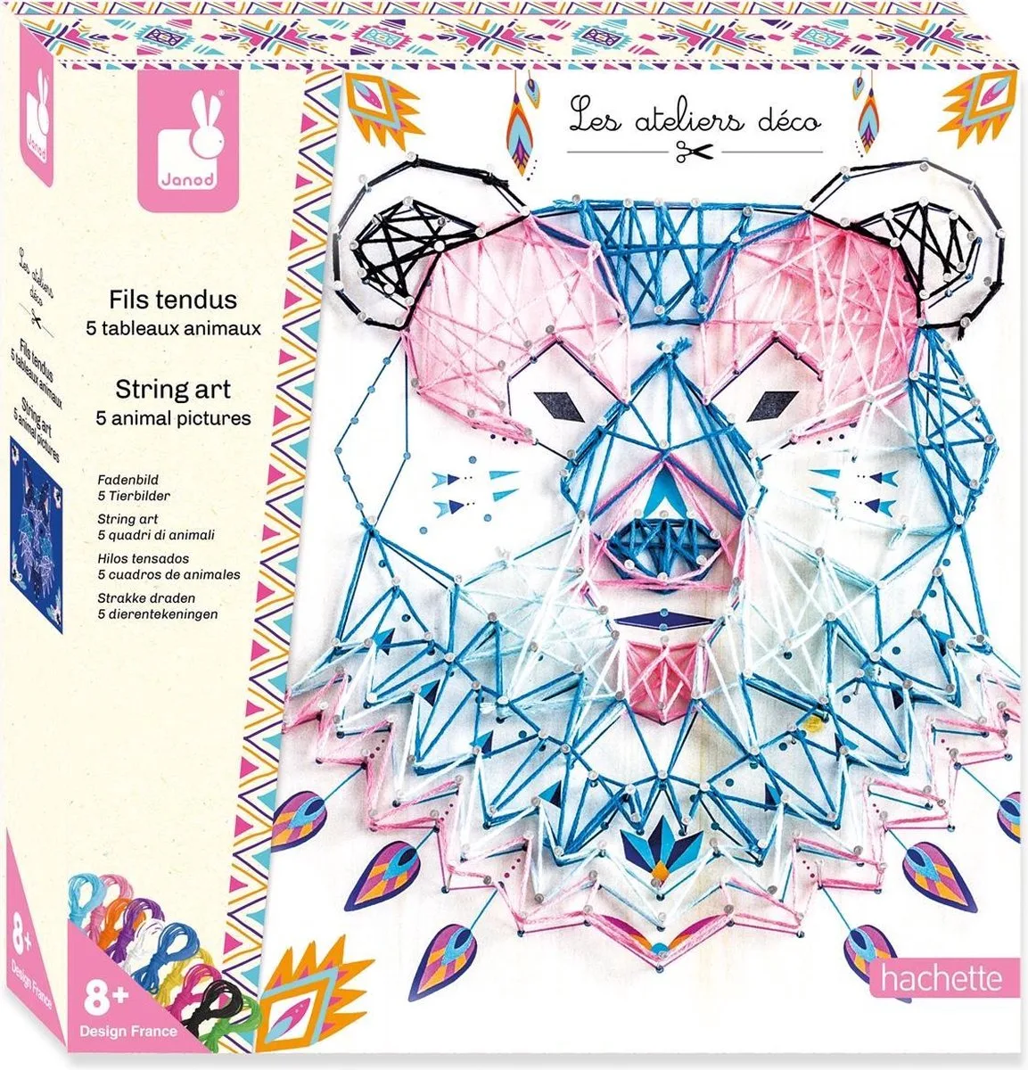 Tableaux D´animaux En Fil de Janod en Multicolore – photo du produit