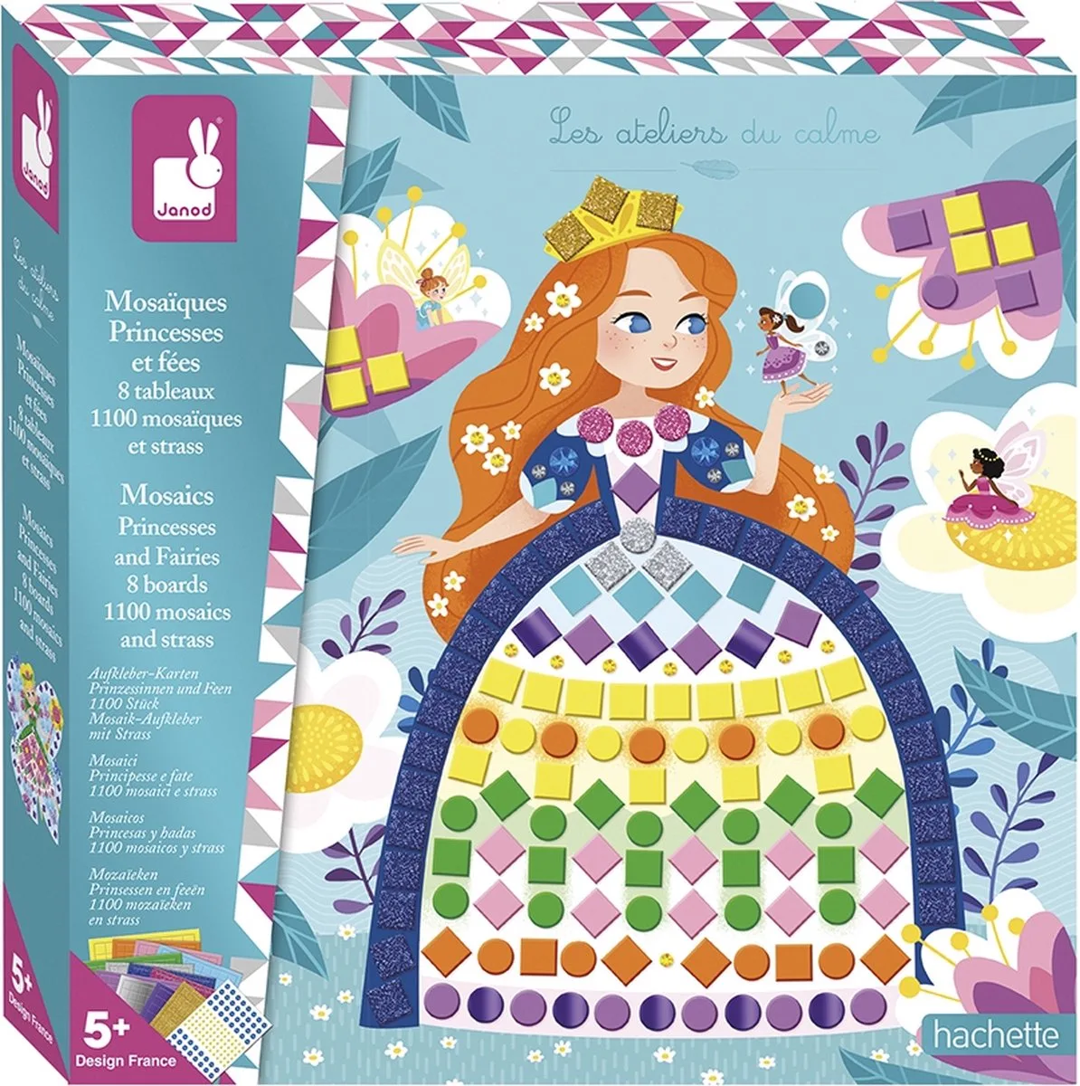 Atelier - Mosaic Prinsessen en Feetjes från Janod i Flerfärgad – produktbild
