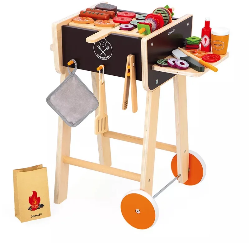 Barbecue - Houten BBQ de Janod en Multicolore – photo du produit
