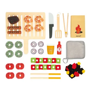 Barbecue - Houten BBQ fra Janod i Flerfarvet – produktbillede 4 af 6