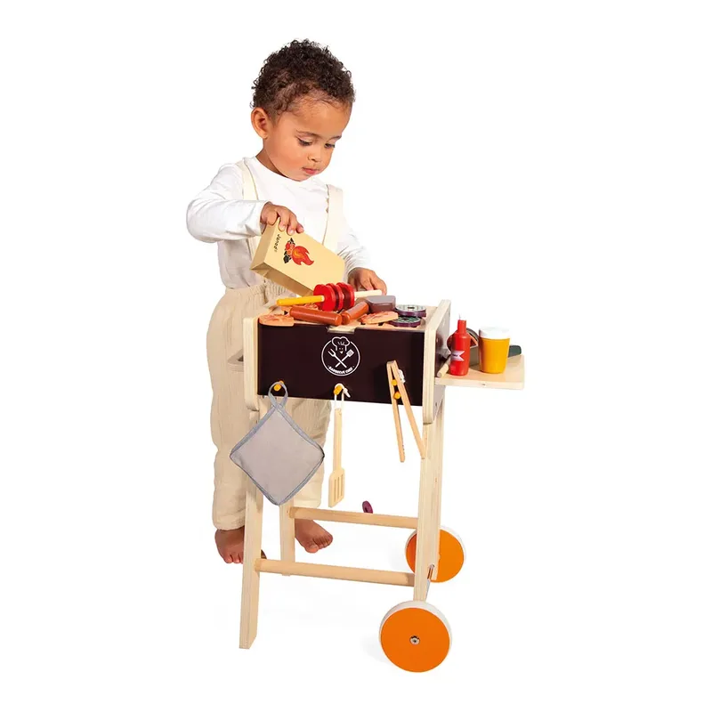 Barbecue - Houten BBQ fra Janod i Flerfarvet – produktbillede 5 af 6