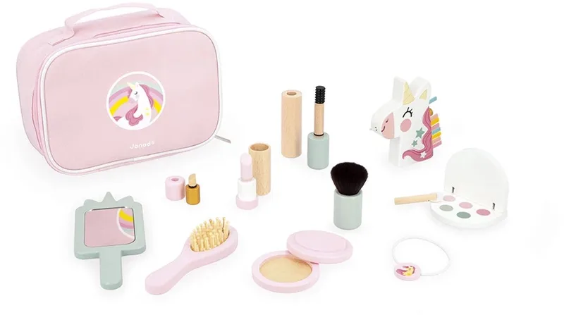 Beauty case - 10 Make-up accessoires by Janod in Unicorn – product photo