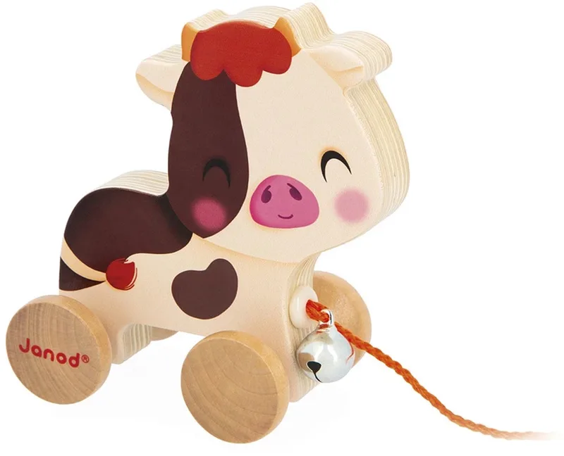 Boerderij - Trekfiguur by Janod in Koe – product photo
