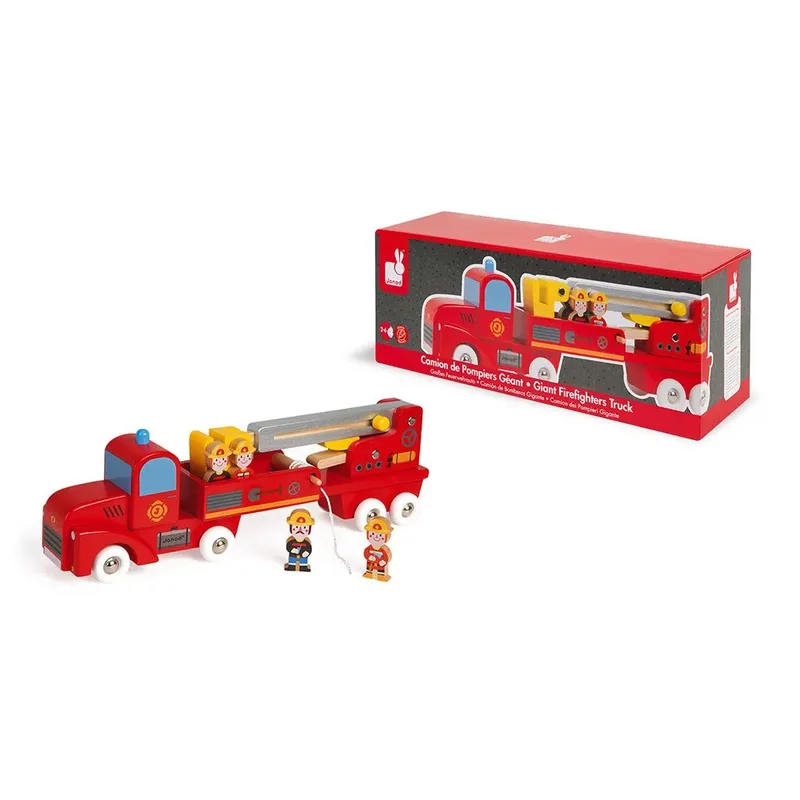 Brandweerwagen (360 Graden Draaibaar) by Janod in Story – product photo 3 of 4